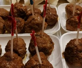 meat balls in BBQ